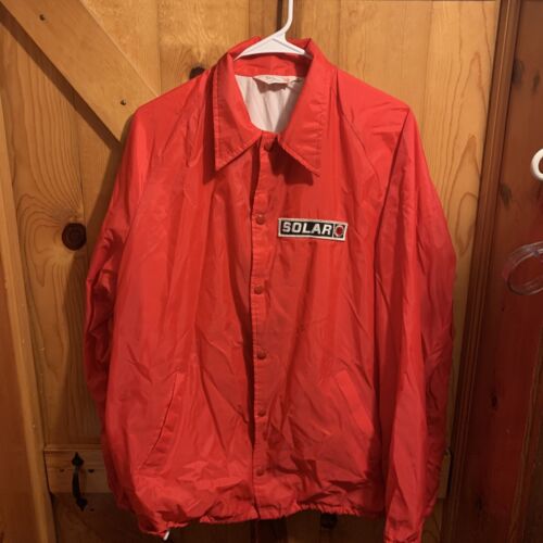 激安アウトレット通販 “Solar” Jac Sir Vintage Red Pile Jacket Windbreaker Nylon ジャケット・アウター