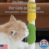 4-Pack Silicone Cat Scratcher and Massager – Adjustable Pet Scratch Pads for Furniture Legs and Corners, Soft and Flexible Silicone for Cats and Dogs (4PCS (2 Yellow + 2 Green))