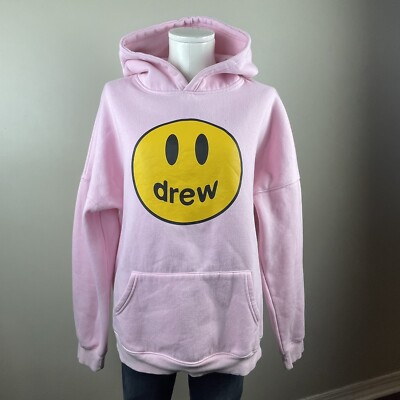 Drew House Smiley Face Justin Bieber Pink Hoodie | eBay