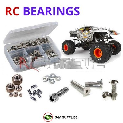 RCScrewZ Rubber Shielded Bearings axi025r for Axial SMT10 MAX-D MT (90057) | SET
