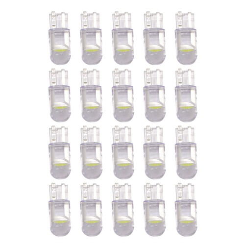 20X T10 194 168 W5W 2825 COB LED License Plate Interior Light Bulbs 6000K White