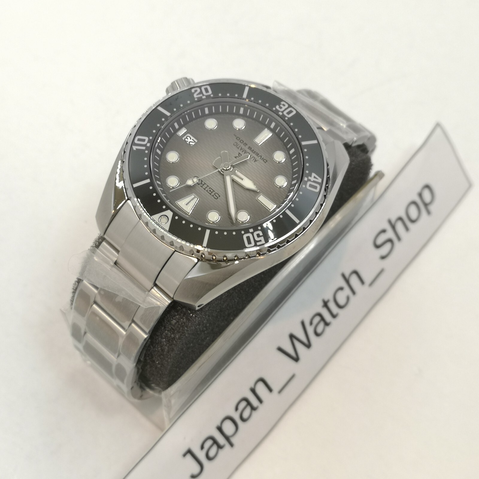 Pre-owned Seiko Prospex Diver Scuba Sbdc177 Black Mechanical Automatic Men Watch Box