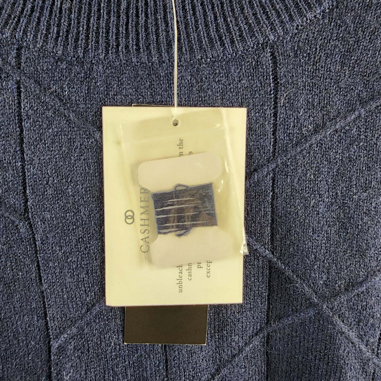 The Men's Store at Bloomingdale's Novelty Stitch Sweater Men's XXL Navy Blue L/S - Picture 11 of 12