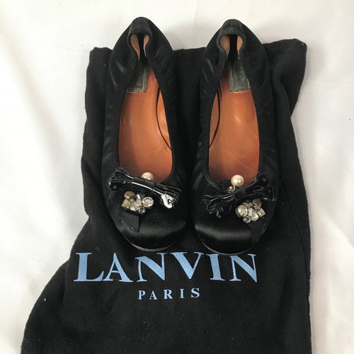 フラットシューズ LANVIN Woman Ballet flats Black FWBAMB05GLOSH24 10 The Ballerina Mary Jane In Glossy Leather | Lanvin