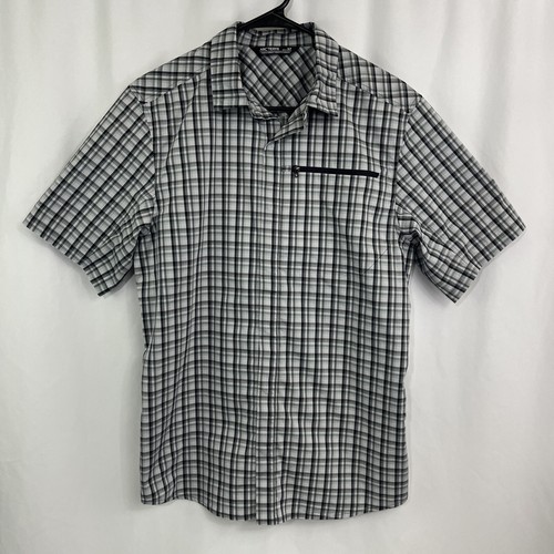 【CAYL】 chipmunk short sleeve / grey CHK 2pocket short sleeve shirts / dark grey - CAYL