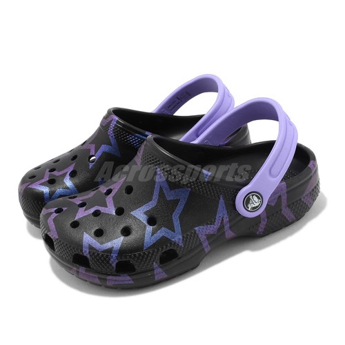 

Черные детские сандалии Crocs Classic Disco Dance Party Clog K Stars 208084-97Y, Черный, Classic Disco Dance Party Clog K