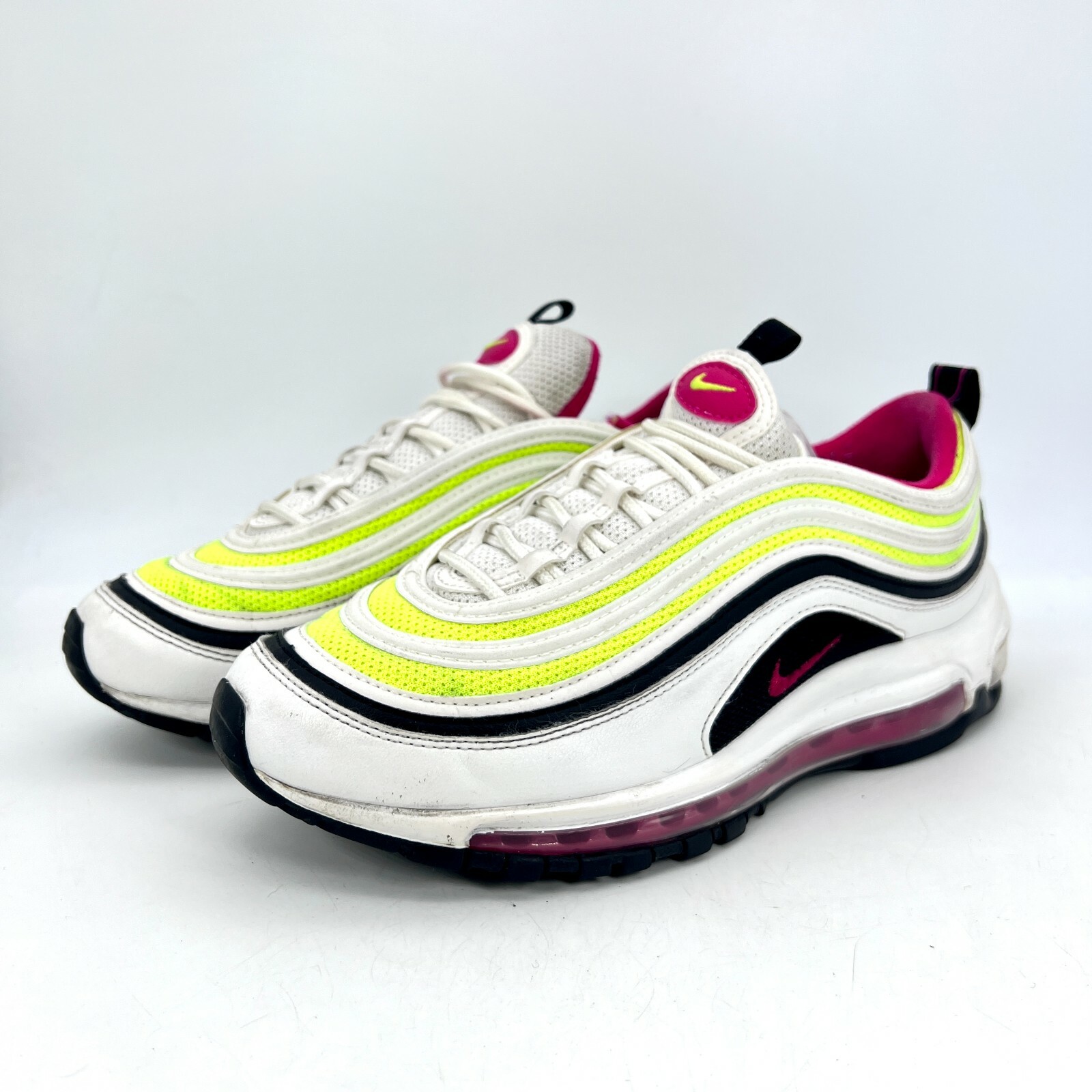 nike air max 97 white rush pink volt