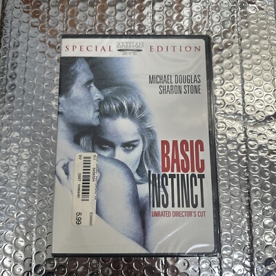Basic Instinct ~ Unrated Director's Cut (DVD 2001 WS +FS) Sharon Stone Douglas