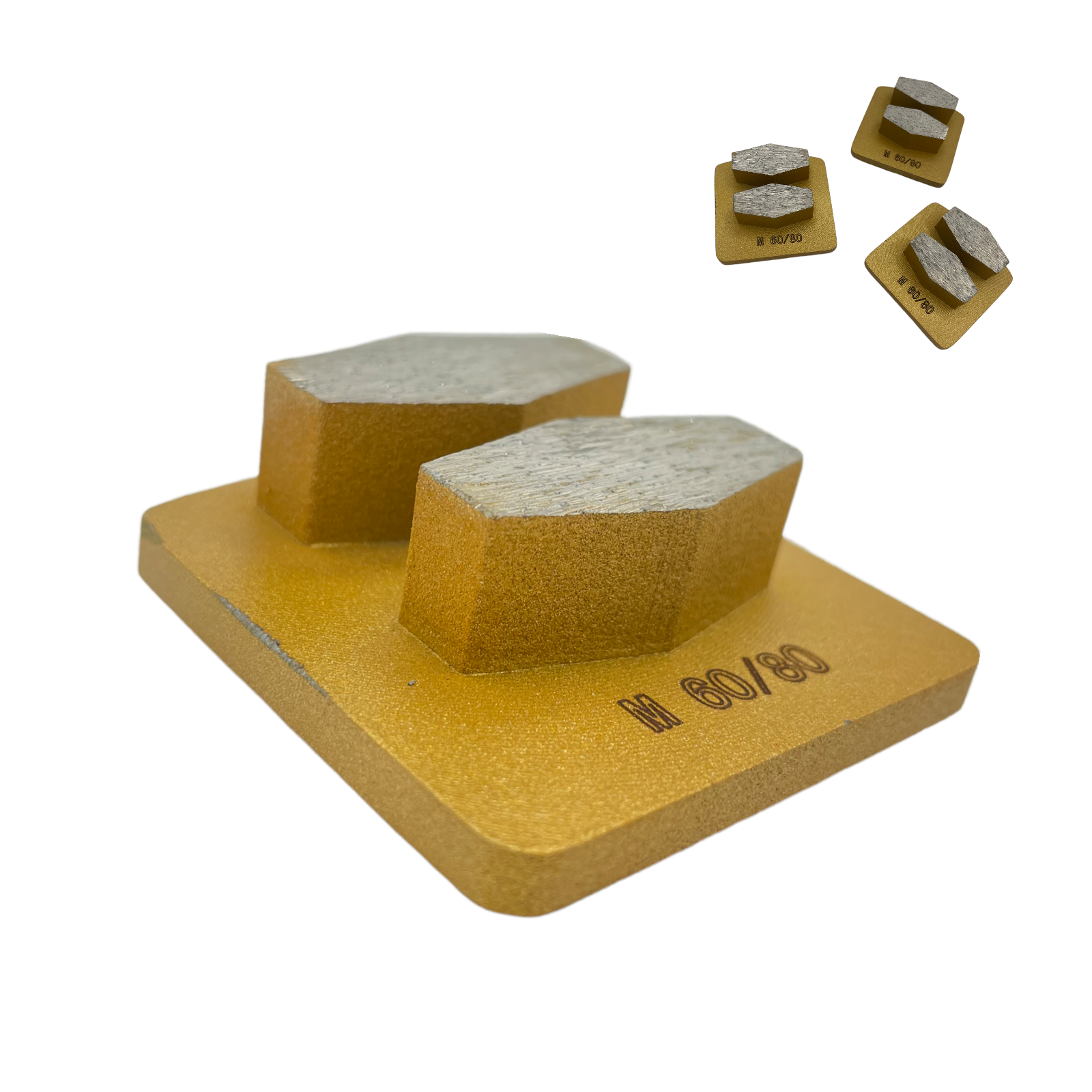 9 Pack Grinding Discs for Husqvarna PG Concrete Grinders Medium Bond 60 Grit