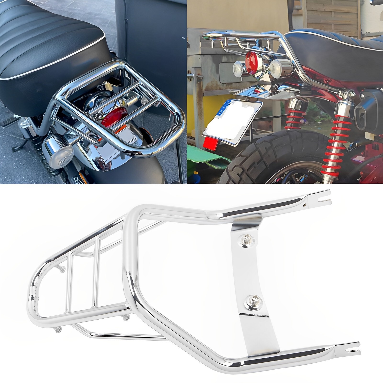 Rear Luggage Rack Chrome For Honda Monkey 125 Z125 2018 2019 2020