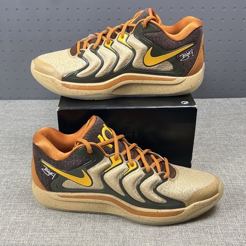 GOLDEN  SLIDE スニーカー 44 Men's Size 13 - Nike KD 17 NRG x Bink Sesame Basketball Shoes Gold