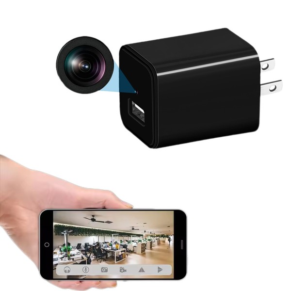 WIFI Hidden 1080HD Mini Charger Camera Motion Detection Remote Viewing Cam Audio - Image 3