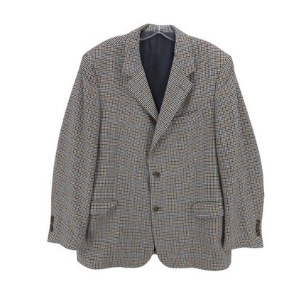 JOSEPH & LYMAN 100% Cashmere Houndstooth Sport Coat Blazer Estimated Size 44L