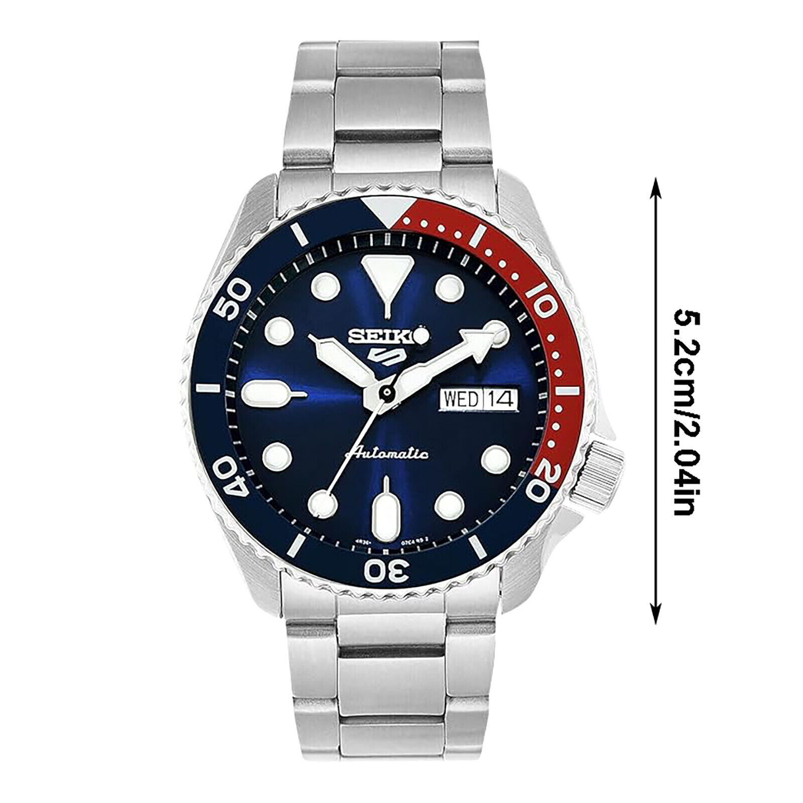 Pre-owned Seiko 5 Sports Automatic Diver's Blue Dial Srpd53k1 Men's Watch Case 43mm