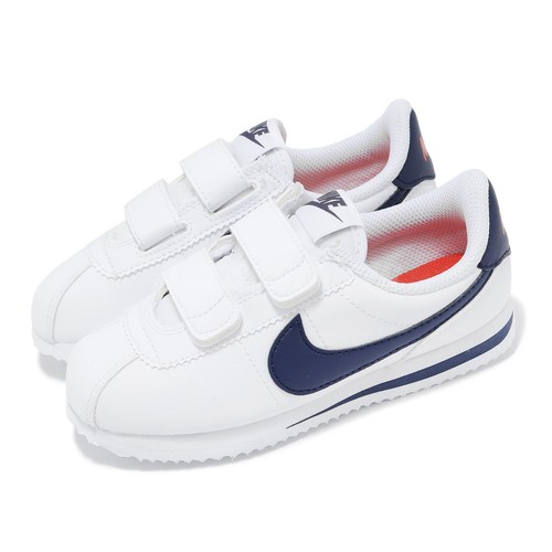 Повседневная обувь для детей дошкольного возраста Nike Cortez Basic SL PSV Белая, темно-синяя, красная 904767-106