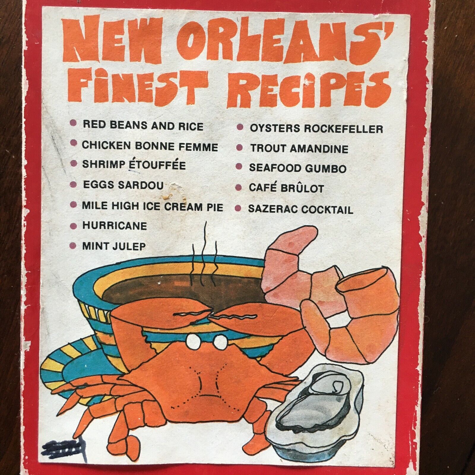 Kathleen Norris Cook New Orleans' Finest Recipes Cards and Env...
