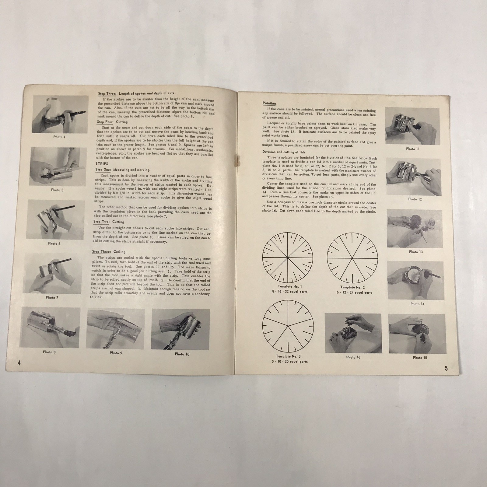 Vintage 1960s Magic With Tin Cans Craft Magazine Guide Book Tree Wreath Create