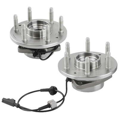 4WD Front Wheel Bearing Hub Assembly Pair For Chevy Silverado 1500 08-13 4WD