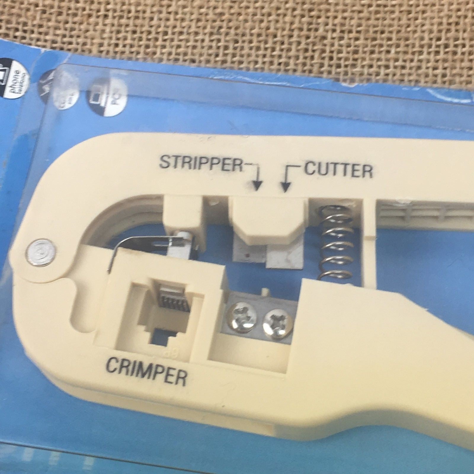 PHILIPS 2-Way Phone/Handset Crimping Tool for 4 & 6 Conductor Wire - RJ11 / RJ12