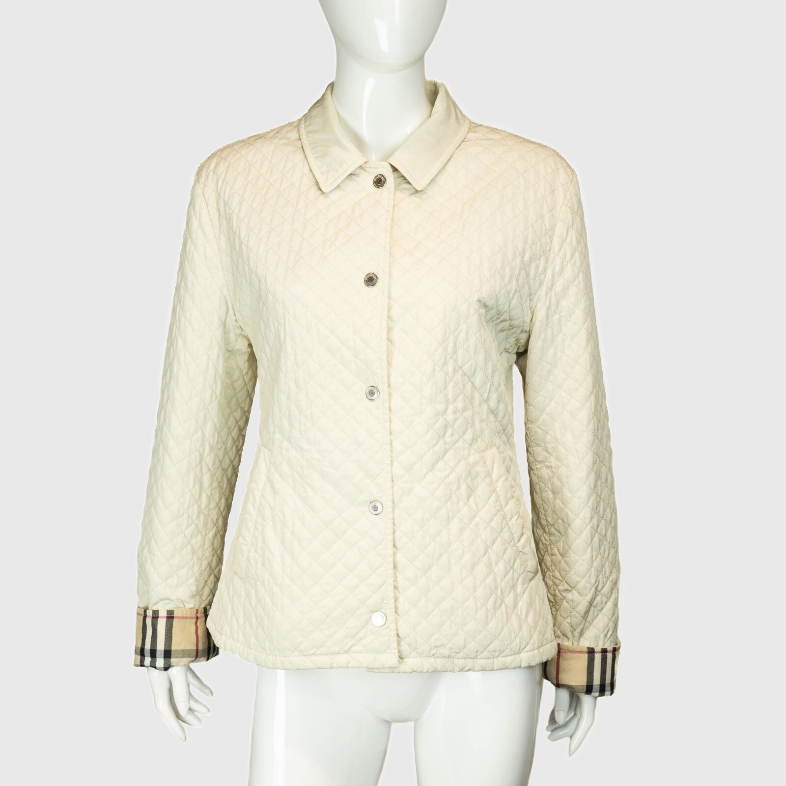 ⭐️BURBERRY⭐️バーバリーキルトジャケット キルティング ナイロン バーンジャケット (ロック／リンデン