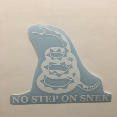 No Step On Snek Logo Die Cut Vinyl Sticker Patriotic Gun USA America Marines Arm