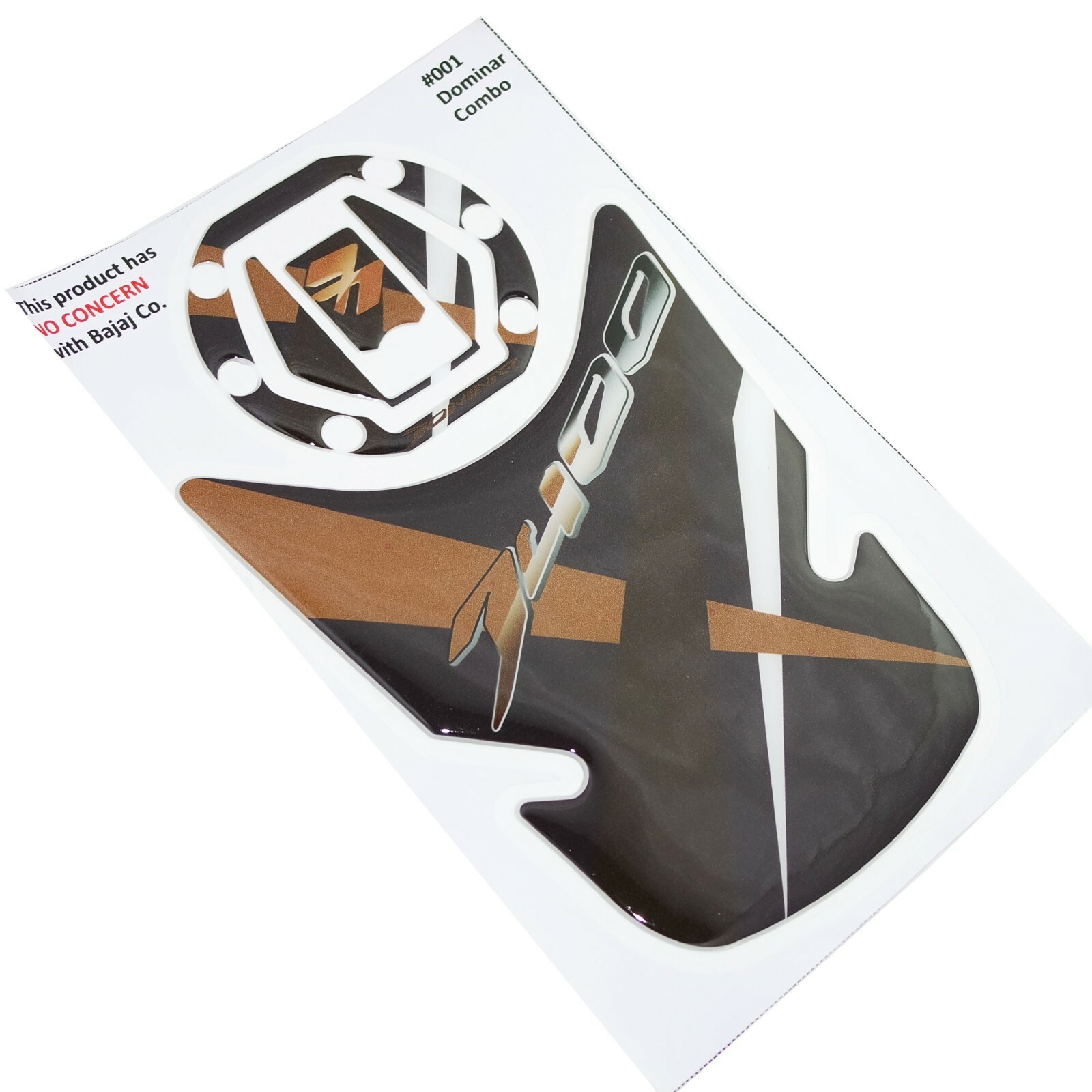 Petrol Fuel Tank & Cap Protector Pad Sticker Emblem For Bajaj Dominar 400 