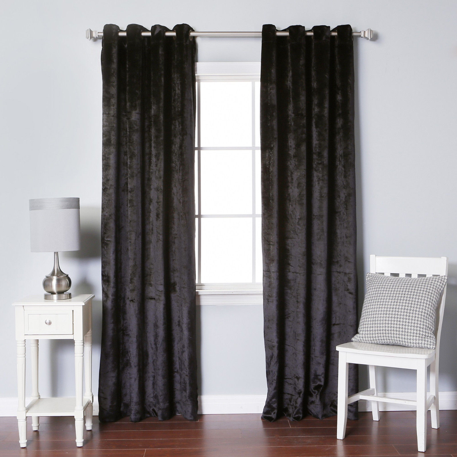 Velvet Solid Pattern Window Curtains & Drapes