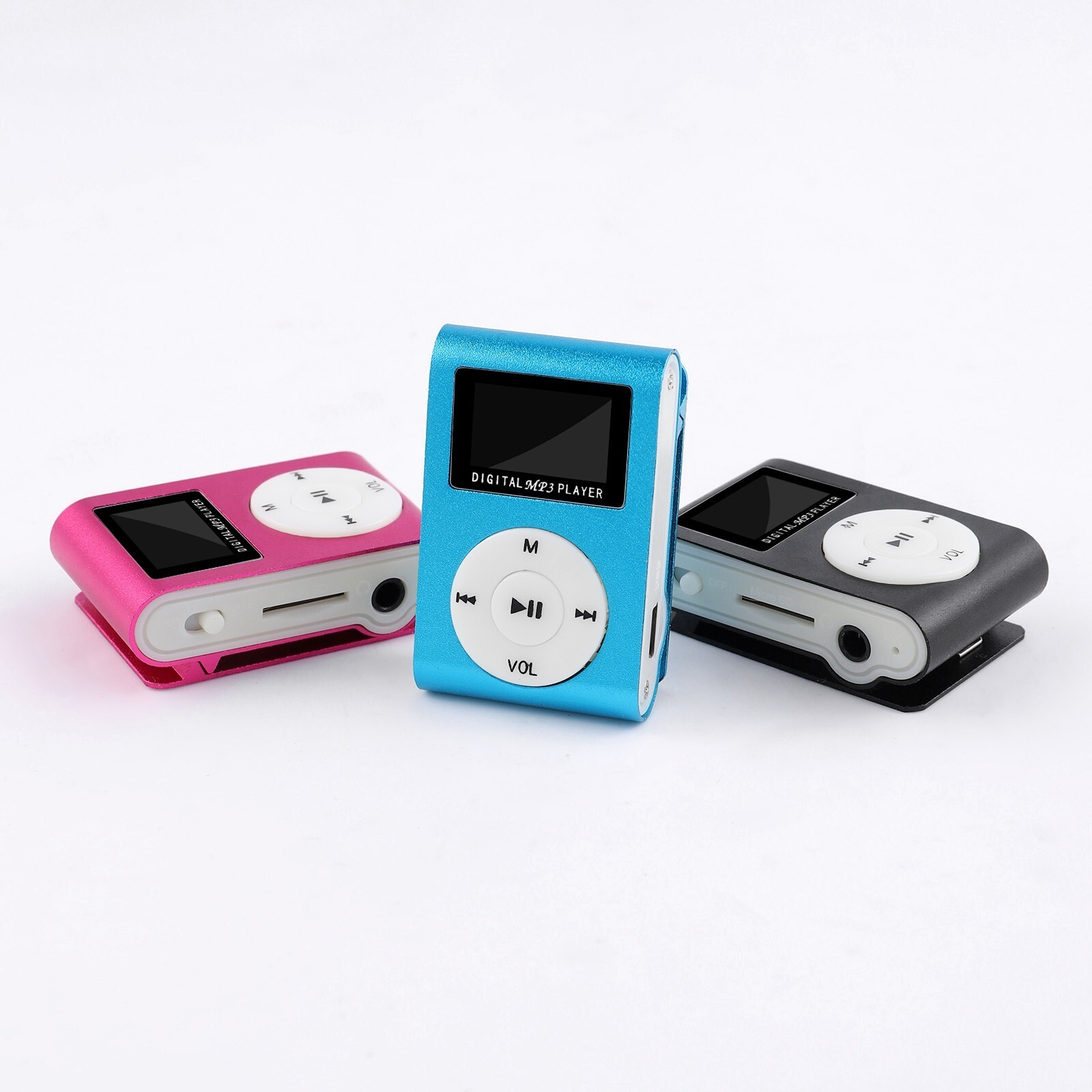 Mini USB Clip MP3 Player LCD Screen Support 32GB Micro SD TF Card