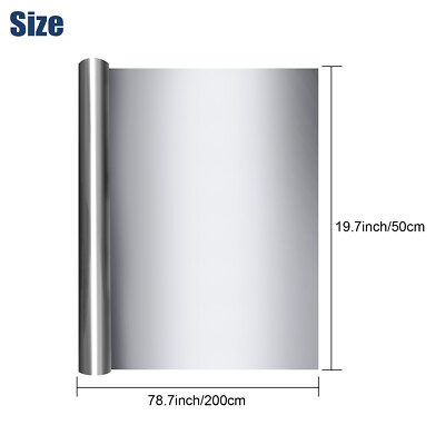 Single Way Mirror Window Film Heat UV Reflective Privacy Protect Tint Foil Home