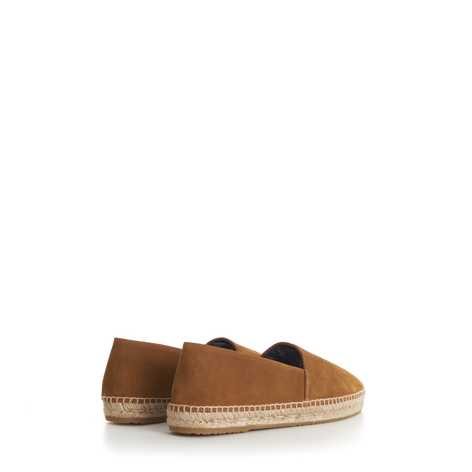 Pre-owned Celine 730$ Men's Espadrilles - Havana Brown Suede, Triomphe Monogram
