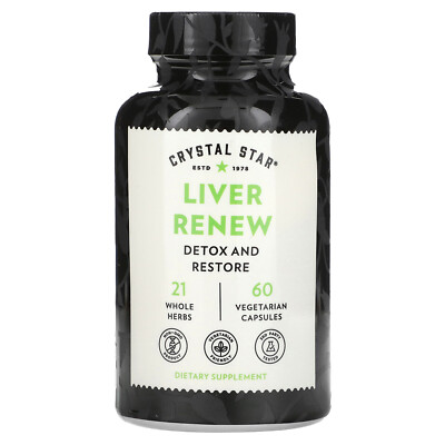 Crystal Star Liver Renew 60 Veggie Caps Gluten-Free, ,