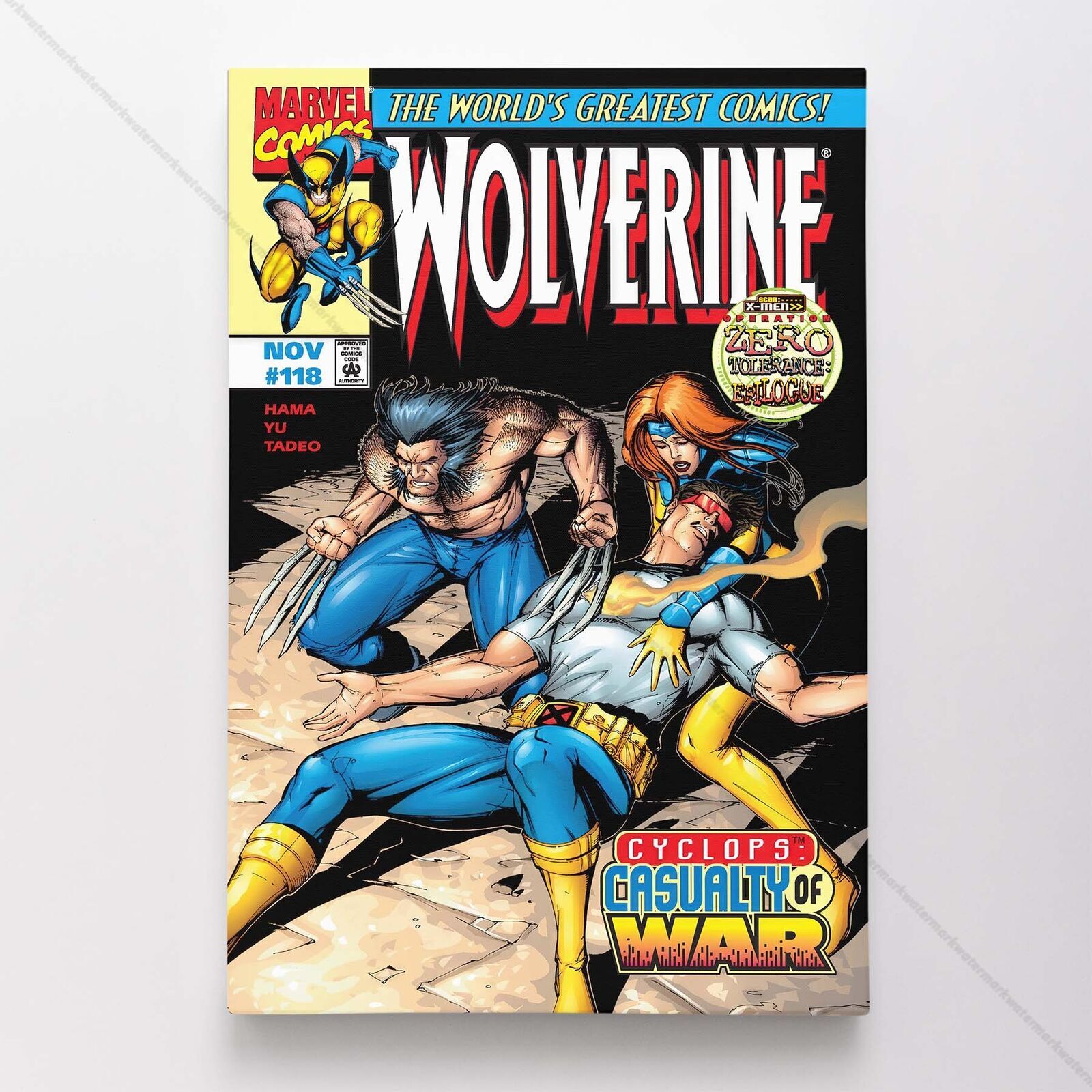 Wolverine Poster Canvas Vol 2 #118 X-Men Superhero Marvel Comic Book Art Print