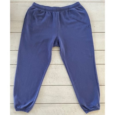 Champion Authentic Athleticwear Blue Fleece Jogger Sweatpants Womens Large L/G