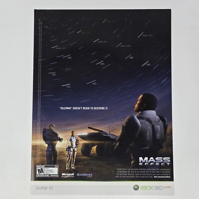 Mass Effect Microsoft Xbox 360 Dilemma Print Ad/Poster Promo Art