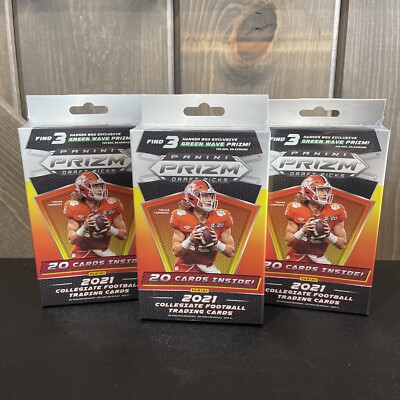 2021 PRIZM DRAFT PICKS HANGER BOX LOT OF 3 FACTORY SEALED GREAT VALUE!!!