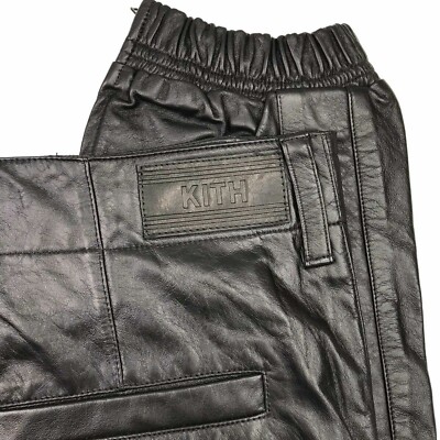 KITH x Coat Of Arms ''COA'' Mercer Leather Jogger pants. Size 26. AUTHENTIC. 