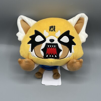 Sanrio Aggretsuko Rage Face Nesoberi 6'' Plush Round 1 Arcade NEW