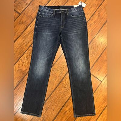 Flag & Anthem jeans men s 35x32 blue Oakland Slim stretch comfort $65 NWT