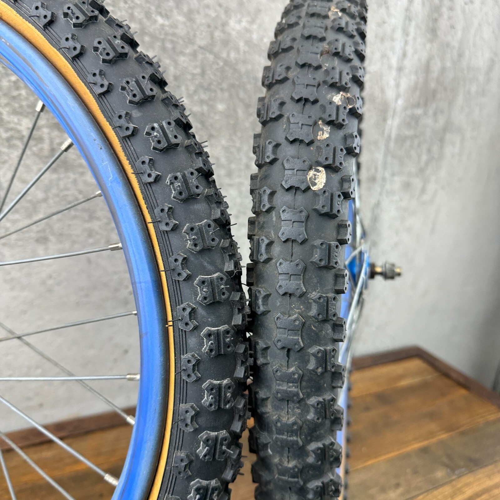 old bmx ホイール　ブルー　acs オールド　リム　イエロー　タイヤセット old bmx ホイール ブルー acs オールド リム イエロー タイヤ
