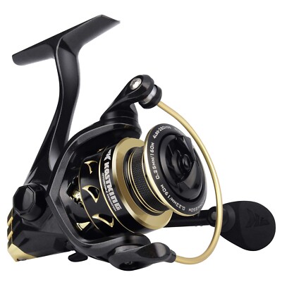 KastKing Valiant Eagle Gold Spinning Reel - High-Speed Gear Ratio, Fresh/Salt