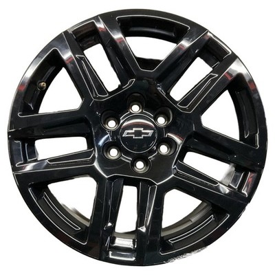 2023-2025 Chevrolet Silverado 1500 Wheel 20x9 Aluminum 10 Spoke Gloss Black OEM