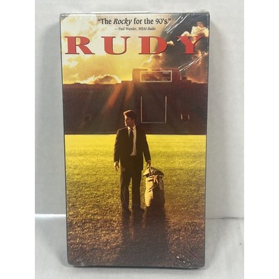 Rudy VHS 1994 Sean Astin Ned Beaty Football Drama New Factory SEALED