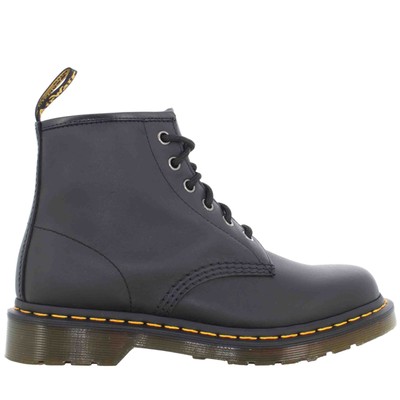 Pre-owned Dr. Martens' Dr. Martens A23us Unisex Amphibian 26409001 101 Nappa In Black