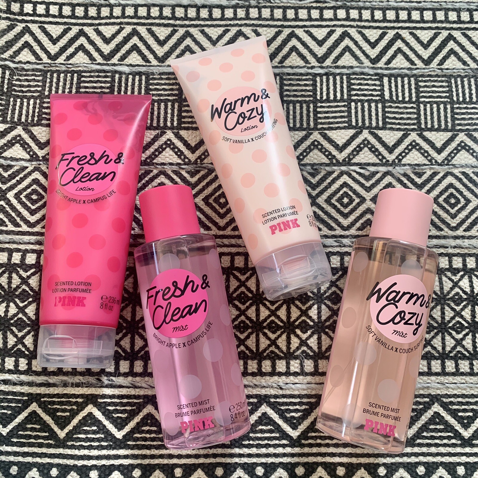 Victoria's Secret PINK Body Mist Lotion 8.4 Fresh & Clean