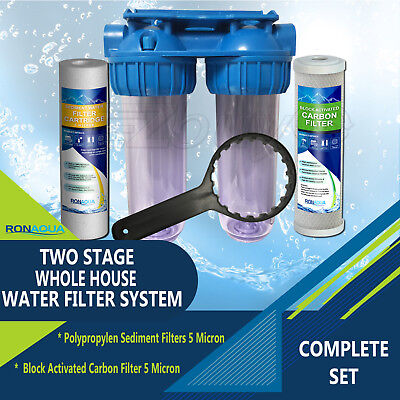 Dual Whole House Water Filter Purifier with ...