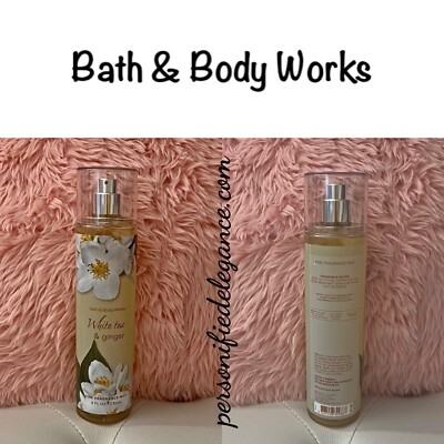 NEW Bath & Body Works White Tea & Ginger Fine Fragrance Body Mist Full Size