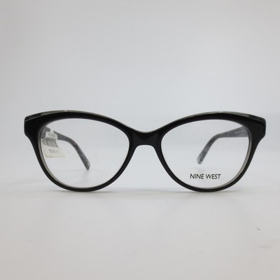 Nine West NW5131 Black Cat Eye Eyeglasses Frames 51-16-135 Glitter Detail