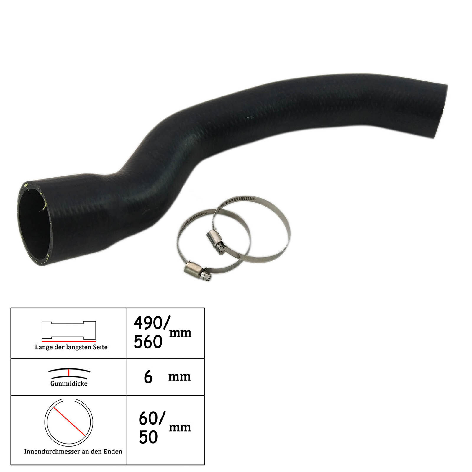 Rohr Turbo Schlauch Ladeluftschlauch für Ford Focus Cabriolet Turnier 2.0 TDCi