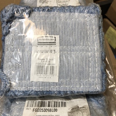 5 Pack Rubbermaid FGD25306BL00 Super Stitch Blend Mop with 5 In Headband