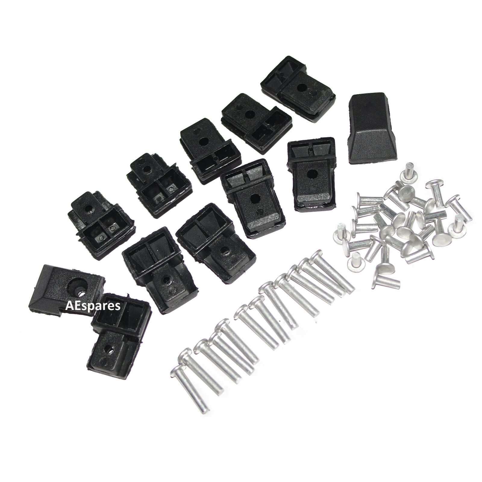Vespa PX LML 2T PE EFL Floor Runner Kit Channel Strip Set With Fixing Rivets  